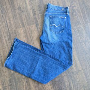 7 For All Mankind Short Inseam Bootcut Jeans- Size 30